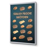 Variante Deutsch von Klapprahmen 25 mm, Komplettset inkl. Plakat: Brot (Deutsch / Englisch)