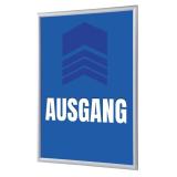 Variante Blau - Deutsch von Klapprahmen 25 mm, Komplettset inkl. Plakat: Ausgang (Deutsch / Englisch)