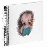 Variante hedgehog von Spiral-Fotoalbum Kids mit 40 Seiten zum Einkleben, 25x25 cm