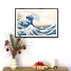 Poster mit Rahmen - Katsushika Hokusai - The Great Wave off Kanagawa