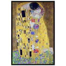 Poster mit Rahmen - Gustav Klimt - The Kiss