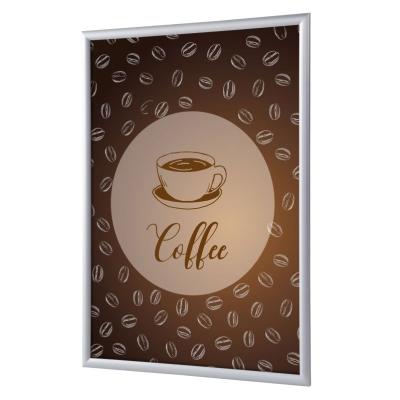 Klapprahmen 25 mm, Komplettset inkl. Plakat: Kaffee (Deutsch / Englisch) Englisch