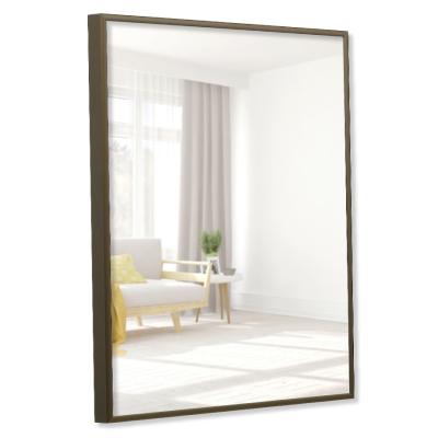 Badezimmer-Spiegel Quadro aus Aluminium bronze matt