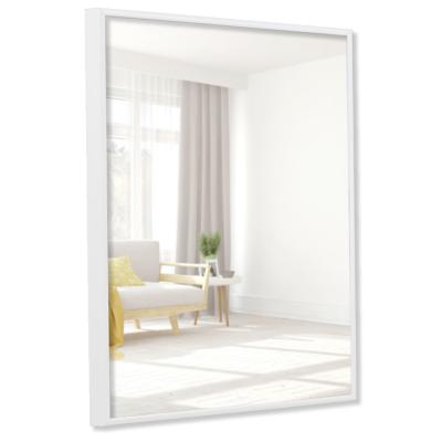 Badezimmer-Spiegel Quadro aus Aluminium weiß RAL 9016