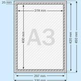 Thumbnail von 25 mm Fenster-Klapprahmen DIN A3 Profil