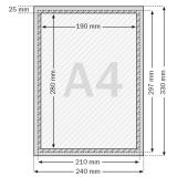 Thumbnail von 25 mm Fenster-Klapprahmen DIN A4 Bild 3