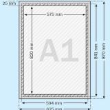 Thumbnail von 25 mm Klapprahmen Standard DIN A1 Bild 6