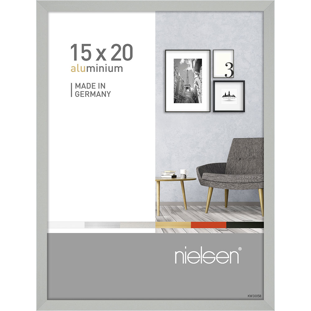 Nielsen Alurahmen Pixel 15x20 cm - Silber matt